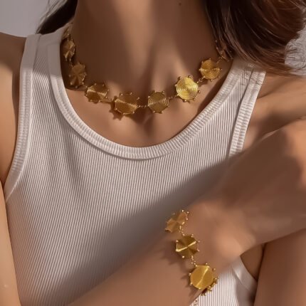 انسيال سلسلة يد استانلس خاتم دهب فضة حلق مجوهرات اكسسوارات