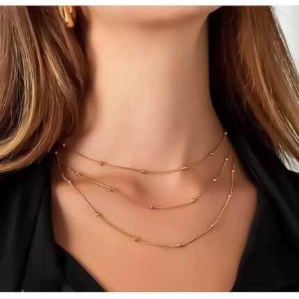 انسيال سلسلة يد استانلس خاتم دهب فضة حلق مجوهرات اكسسوارات