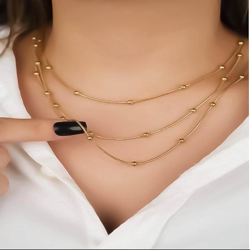 انسيال سلسلة يد استانلس خاتم دهب فضة حلق مجوهرات اكسسوارات