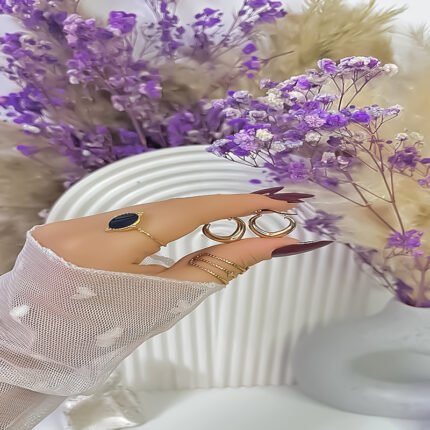 انسيال سلسلة يد استانلس خاتم دهب فضة حلق مجوهرات اكسسوارات