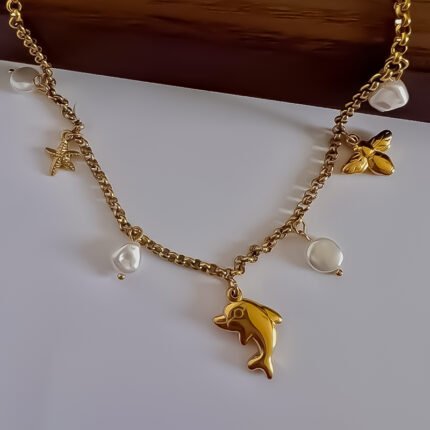 انسيال سلسلة يد استانلس خاتم دهب فضة حلق مجوهرات اكسسوارات