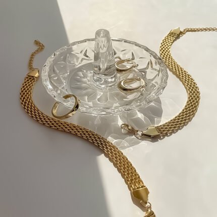 انسيال سلسلة يد استانلس خاتم دهب فضة حلق مجوهرات اكسسوارات