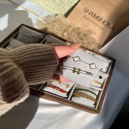 انسيال سلسلة يد استانلس خاتم دهب فضة حلق مجوهرات اكسسوارات