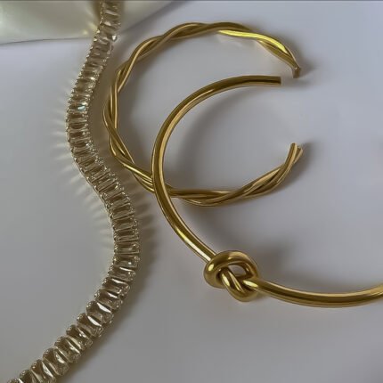 انسيال سلسلة يد استانلس خاتم دهب فضة حلق مجوهرات اكسسوارات