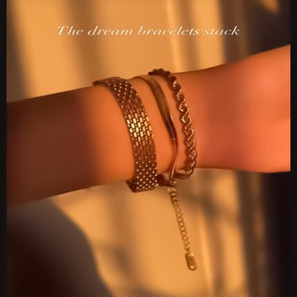 انسيال سلسلة يد استانلس خاتم دهب فضة حلق مجوهرات اكسسوارات