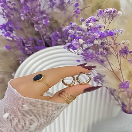 انسيال سلسلة يد استانلس خاتم دهب فضة حلق مجوهرات اكسسوارات