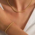 انسيال سلسلة يد استانلس خاتم دهب فضة حلق مجوهرات اكسسوارات