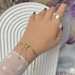 انسيال سلسلة يد استانلس خاتم دهب فضة حلق مجوهرات اكسسوارات