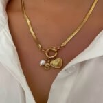 انسيال سلسلة يد استانلس خاتم دهب فضة حلق مجوهرات اكسسوارات