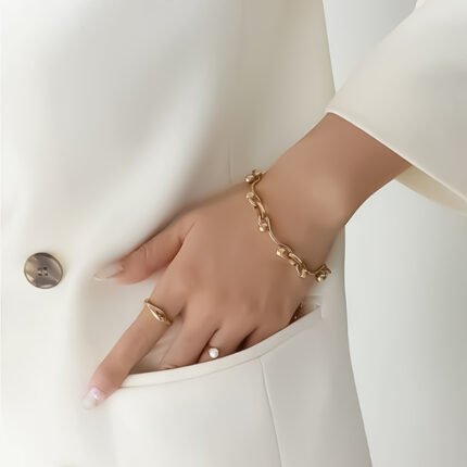 انسيال سلسلة يد استانلس خاتم دهب فضة حلق مجوهرات اكسسوارات