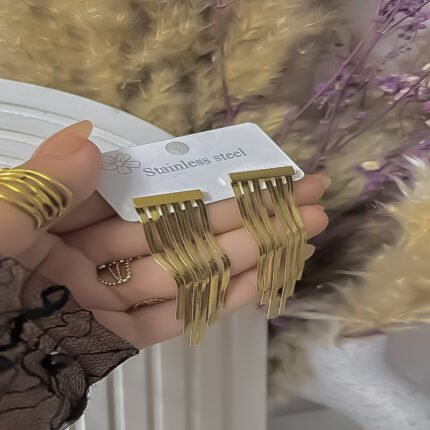 انسيال سلسلة يد استانلس خاتم دهب فضة حلق مجوهرات اكسسوارات