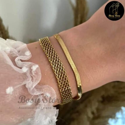 انسيال سلسلة يد استانلس خاتم دهب فضة حلق مجوهرات اكسسوارات