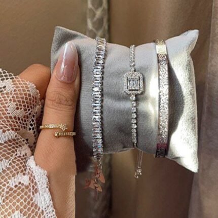 انسيال سلسلة يد استانلس خاتم دهب فضة حلق مجوهرات اكسسوارات