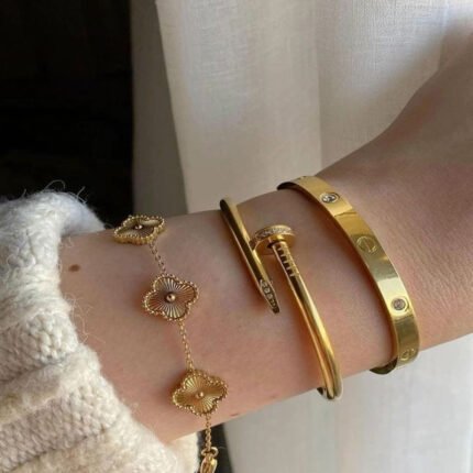 انسيال سلسلة يد استانلس خاتم دهب فضة حلق مجوهرات اكسسوارات