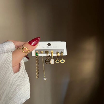 انسيال سلسلة يد استانلس خاتم دهب فضة حلق مجوهرات اكسسوارات