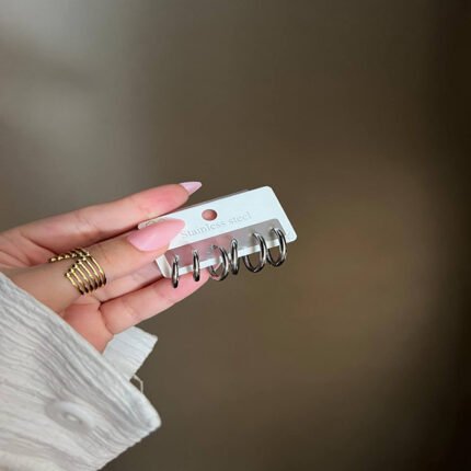 انسيال سلسلة يد استانلس خاتم دهب فضة حلق مجوهرات اكسسوارات