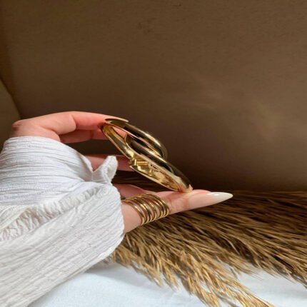 انسيال سلسلة يد استانلس خاتم دهب فضة حلق مجوهرات اكسسوارات