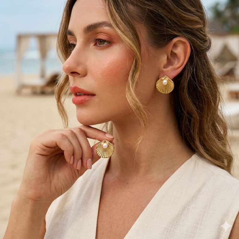 earringانسيال سلسلة يد استانلس خاتم دهب فضة حلق مجوهرات اكسسوارات