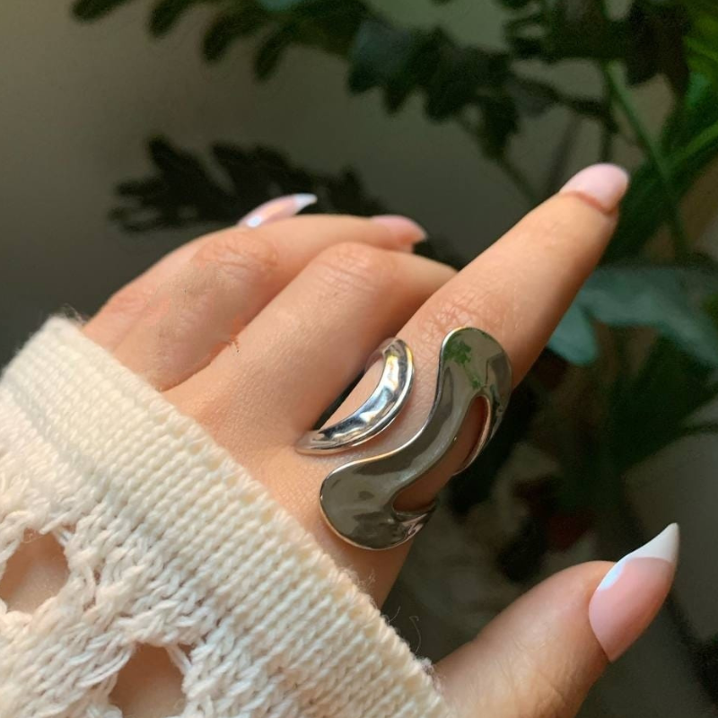 Untitled design (74) انسيال سلسلة يد استانلس خاتم دهب فضة حلق مجوهرات اكسسوارات